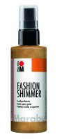 neuveden: Marabu Fashion Shimmer na tmavý textil třpytivý - zlatý 100 ml