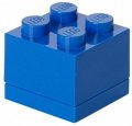 neuveden: Úložný box LEGO Mini 4 - modrý