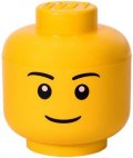 neuveden: Úložný box LEGO hlava (velikost L) - chlapec