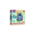 neuveden: Dřevěné obrysové puzzle Stitch 50 dílků