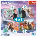 neuveden: Puzzle Ledové království - Úžasný svět 4v1 (12,15,20,24 dílků)