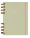 neuveden: Moleskine Academic Spirálový plánovací zápisnik 2023-24 zelený XL