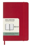 neuveden: Moleskine Zápisník plánovací 18 měsíční 2023-24 měkký červený S