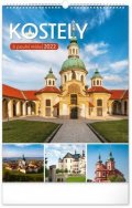 neuveden: Kalendář 2022 nástěnný: Kostely a poutní místa, 33 × 46 cm