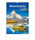 neuveden: Kalendář nástěnný 2025 - Mountains / Berge / Hory