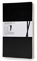 neuveden: Moleskine: Volant zápisníky linkované černé L