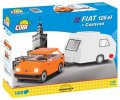 neuveden: Stavebnice COBI - POLSKÝ FIAT 126 el s karavanem, 1:35, 180 kostek
