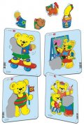 neuveden: Puzzle MINI - Medvídek TEDDY/5 dílků (4 druhy)