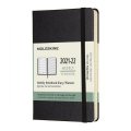 neuveden: Moleskine Zápisník plánovací 2021-2022 černý S, tvrdý