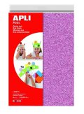 neuveden: APLI pěnovka se třpytkami 210 x 297 mm - mix 4 barev 4 ks