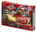 neuveden: Auta 2 - puzzle 4 motivy v balení 4x54 d