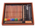 neuveden: Koh-i-noor pastelky PROGRESSO akvarelové (umělecká sada) v dřevěné kazetě