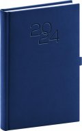 neuveden: Diář 2024: Vivella Classic - modrý, denní, 15 × 21 cm
