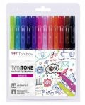 neuveden: Tombow Sada oboustranných fixů TwinTone - Brights