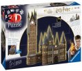 neuveden: Puzzle 3D Harry Potter: Bradavický hrad - Astronomická věž 540 dílků (noční