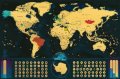 neuveden: Stírací mapa světa EN - gold classic XL
