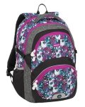 neuveden: Bagmaster Školní batoh THEORY 9 A PINK/GRAY/GRAY