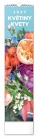 : Kalendář 2027 nástěnný: Květiny - Kvety, 12 x 48 cm