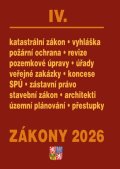 neuveden: Zákony IV 2026 Stavebnictví, půda - Stavební zákon, katastrální zákon