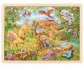 neuveden: Goki Puzzle Australská zvířata 96 dílků - dřevěné