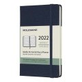 neuveden: Moleskine Horizontální diář 2022 modrý S, týdenní, tvrdý