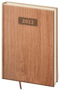 neuveden: Diář 2022 Wood - Světle hnědý, denní, A5