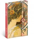neuveden: Diář 2025: Alfons Mucha - týdenní, magnetický, 11 × 16 cm