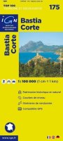 neuveden: IGN 175s. Bastia Corte 1:100 000