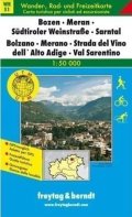 kolektiv autorů: WKS 1 Bozen Meran 1:50 000 / turistická mapa