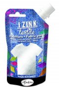 neuveden: Textilní barva IZINK Textile - stříbrná, 80 ml