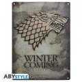 neuveden: Game of Thrones Plechová cedule: Stark 38 x 28 cm