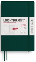 neuveden: Weekly Planner & Notebook 2026 Paperback (B6+) Forest Green