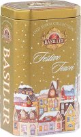 neuveden: BASILUR Old Town Festive - sypaný černý čaj s kousky ovoce v plechovce 75g