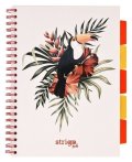 -: Spirálový blok A4, 100l, 80g, čtverečkovaný - Tropic Tukan