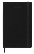 neuveden: Moleskine Horizontální diář 2022-2023 černý L, tvrdý