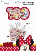 neuveden: Minnie - 100 samolepek s omalovánkovými listy