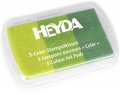 neuveden: HEYDA Razítkovací polštářek - 3 odstíny zelené