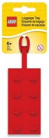 neuveden: LEGO® visačka na batoh - kostka červená 2 x 4