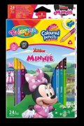 neuveden: Colorino Disney Junior Minnie - oboustranné pastelky trojhranné 24 barev