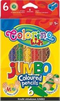 neuveden: Colorino Pastelky kulaté Jumbo s ořezávátkem 6 barev