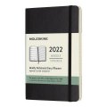 neuveden: Moleskine Plánovací zápisník 2022 černý S, měkký