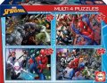 neuveden: Puzzle Spiderman 4v1 (50,80,100,150 dílků)