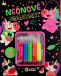 neuveden: Neonové omalovánky se třpytivými samolepkami a fixami
