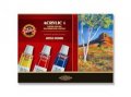 neuveden: Koh-i-noor souprava akrylovych barev 6 x 16 ml