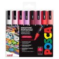 neuveden: Posca sada popisovačů PC-5M - Love 1,8 - 2,5 mm (mix teplých tónů 8 ks)