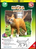 neuveden: Kočka domácí – Papírový 3D model/63 dílků