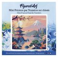 : Mini malování podle čísel - Pagoda Pod Fuji 25x25cm na rámu