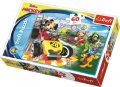neuveden: Trefl Puzzle Mickey Mouse a závodníci / 60 dílků
