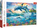 neuveden: Trefl Puzzle Rodina delfínů / 1500 dílků