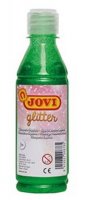 neuveden: JOVI temperová barva glittrová 250 ml v lahvi zelená